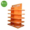 Five Tiers Bright Orange Color Stable Supermarket Promotional Cardboard Corrugated Pallet Display Rack For Educational Toys