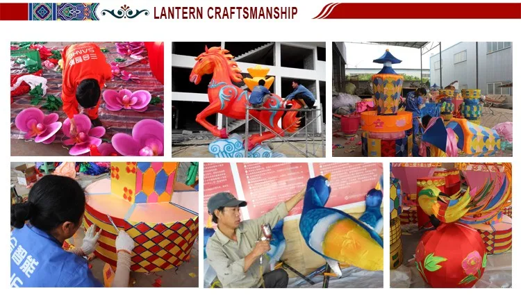 Sanhe Robot Chinese silk festival lantern