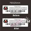 Custom Destructible Fixed Tamper Evident Asset & Property ID Tracking Tag Labels