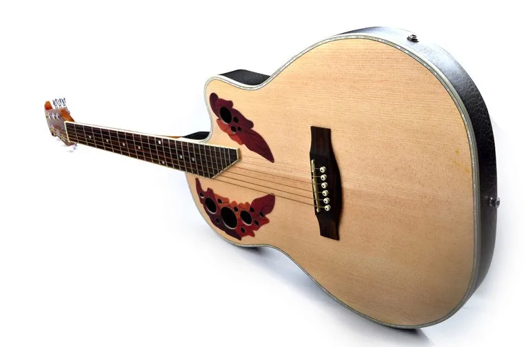 41 Inch Ovation Hollow Thin Body Celluloid Binding Electric Acoustic