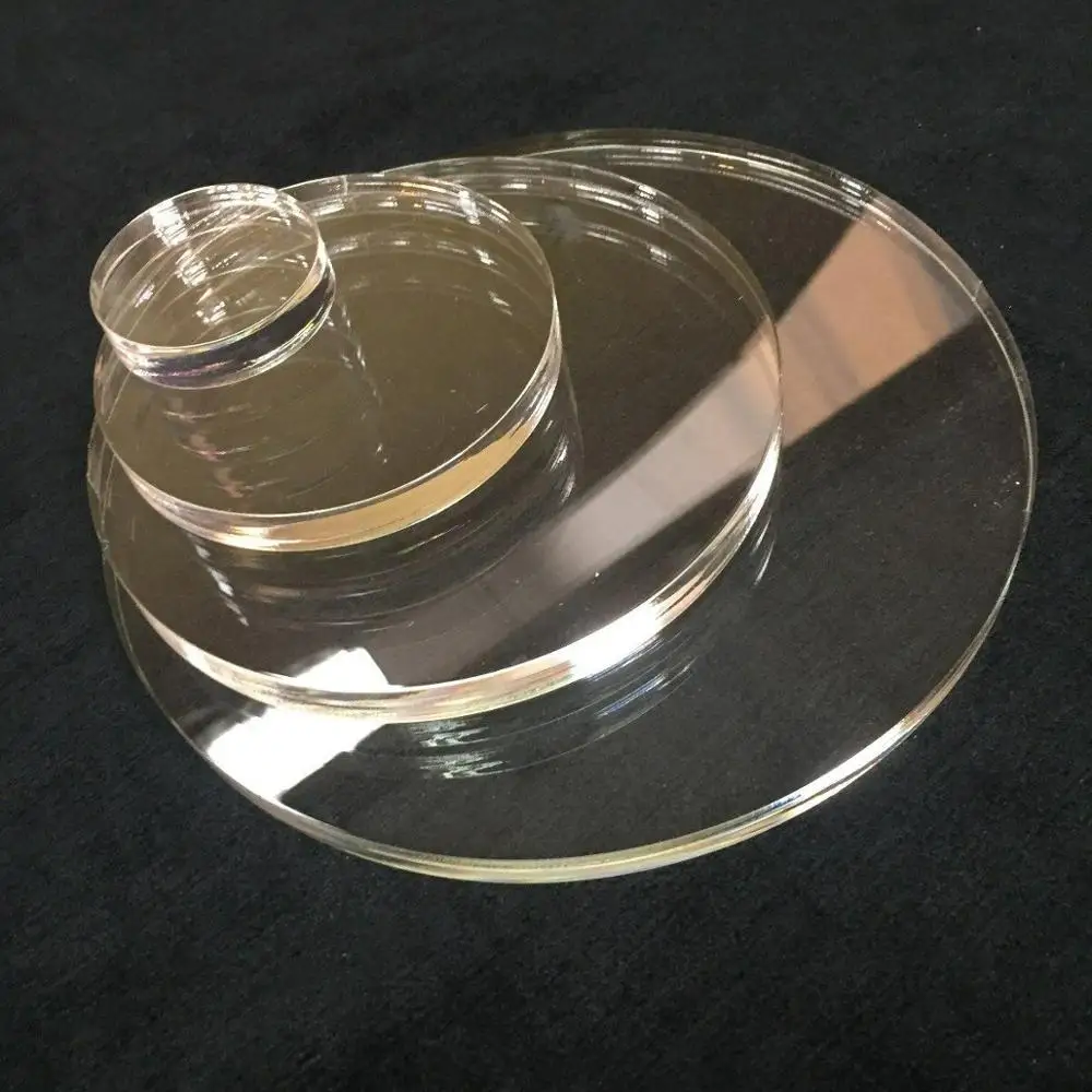 Green Laser Cut Plastic Circles Acrylic Discs Perspex 3mm FREE CUSTOM CUT