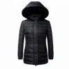 High Quality Rabbit-like Fur Hood Polyester Clothes Woman Winter Coat