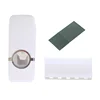 Amazon Top Seller 2019 Plastic Toothpaste Dispenser For Indoor Walls Toothbrush Holder Suit