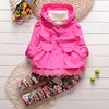 Girl's Popular Color Boutique Autumn Wear Two Pieces Clothing Sets From China Supplier