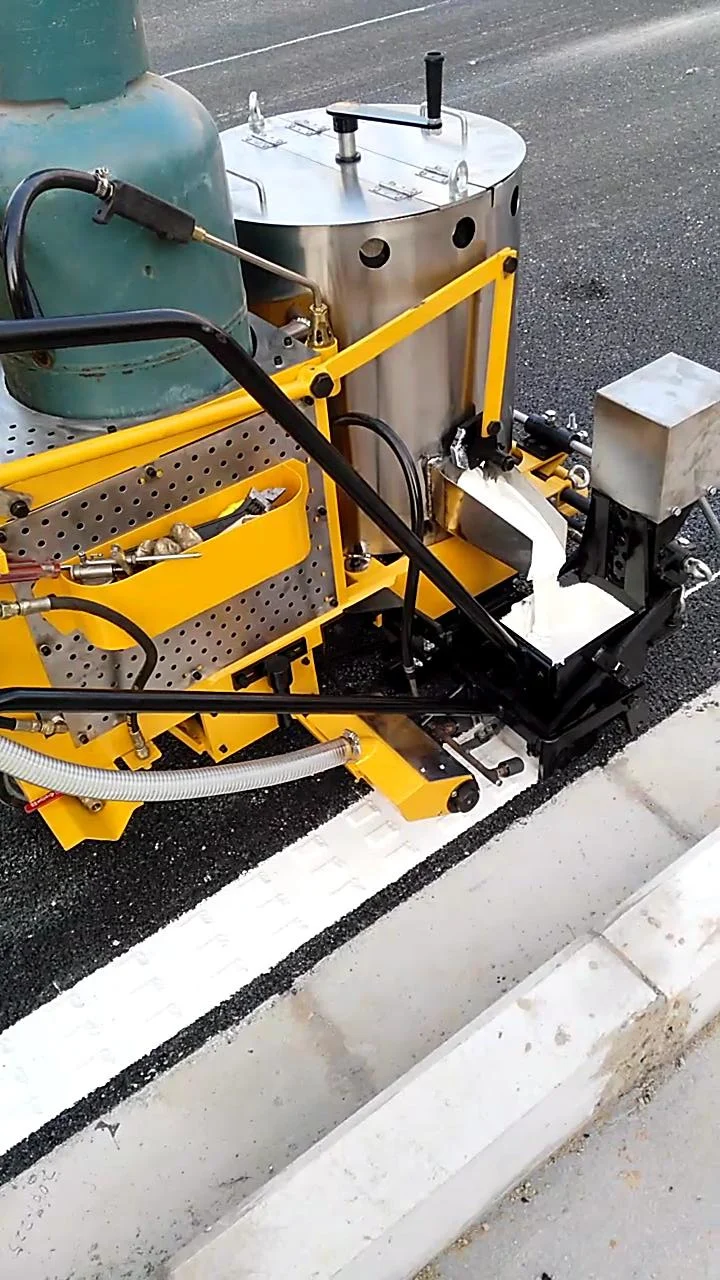 AC-SPTC Self-propelled Thermoplastic Convex Road Marking 