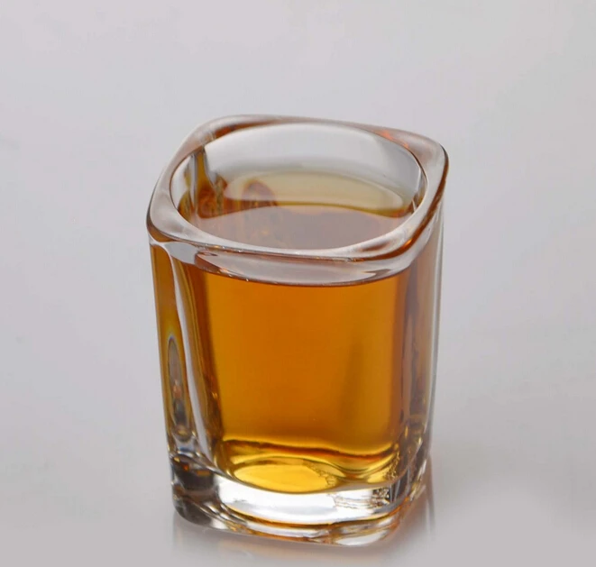 Haonai 70ml Small Square Glass Whiskey Glass Mini Shot Glass Cup - Buy ...