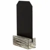 Vintage Rustic Pine Wood Menu Holder Sets with Removable Chalkboard Signs, Set of 3,Logo customized