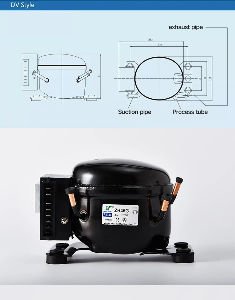 12v Dc Showcase Deep Freezer Compressor Buy Freezer Compressor,12v Dc