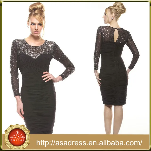 black and bling dress