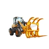 Sugarcane Loader/Large Timber Wood Log Wheeled Loader With Clamp