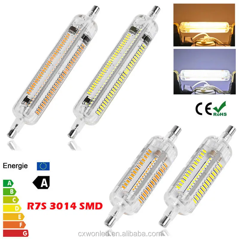 2016 New led light bulb r7s 10w 118mm led rs7 360 degree