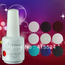 Free shipping 100Pcs lot Good Quality Gelexus soak off UV LED Nail Gel Polish 343Colors Available