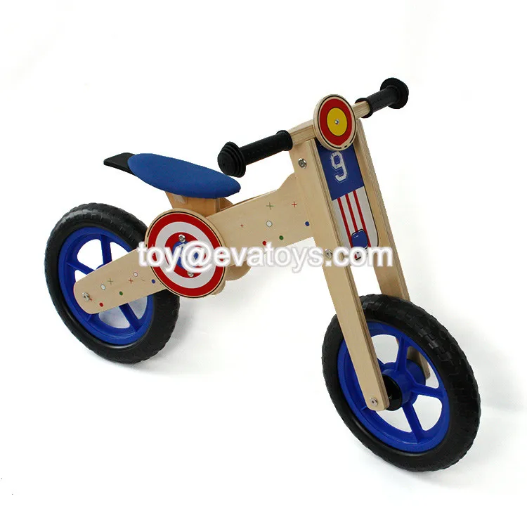 wooden childrens bike no pedals