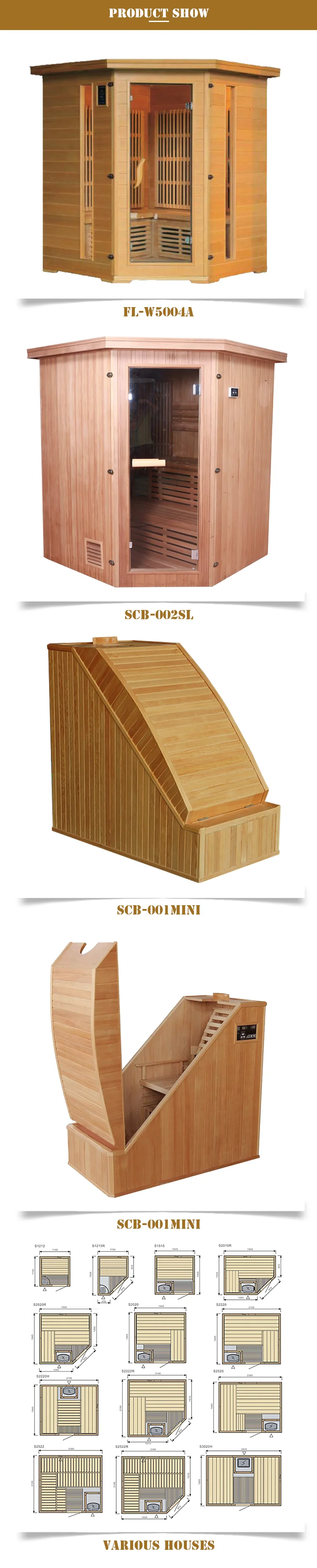 Wholesale Factory Directly Sales 12 Tp Adult Sauna Room Fico For Revit