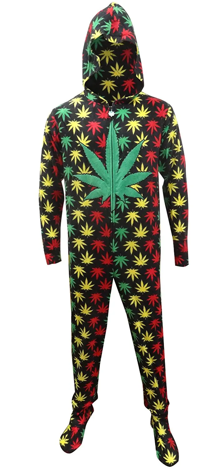 mens footie pajamas