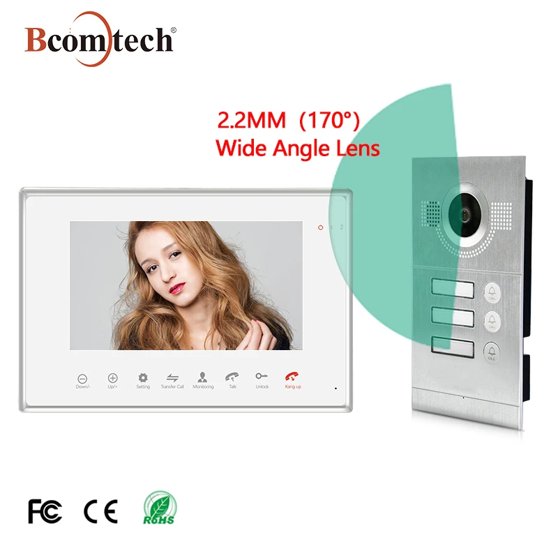 video intercom with door release