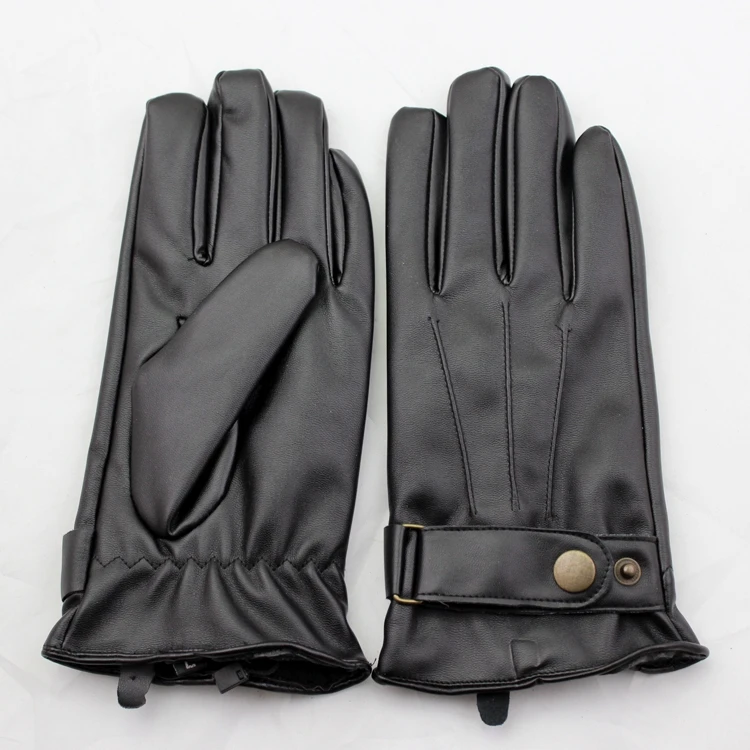 New Men's PU Police leather Gloves / Driving leather Gloves