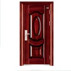 Factory supply popular steel security grill door design in mild steel entrance door stainless steel safety door