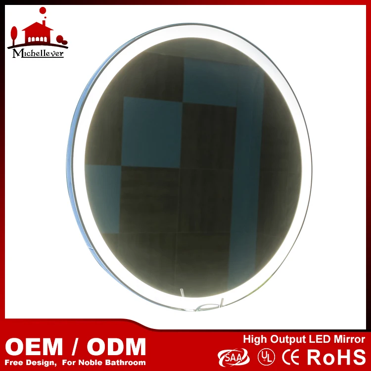 light rounded mirror