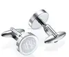 Fathers Day Gifts Stainless Steel Monogram Cufflinks Personalized cufflinks for men