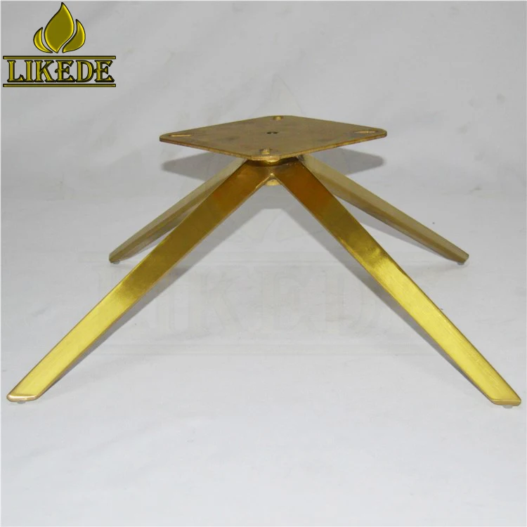 New Swivel Stainless Steel Sofa Base Legs Brushed Titanium Gold Chair Base With Electro-Plating for Apartments