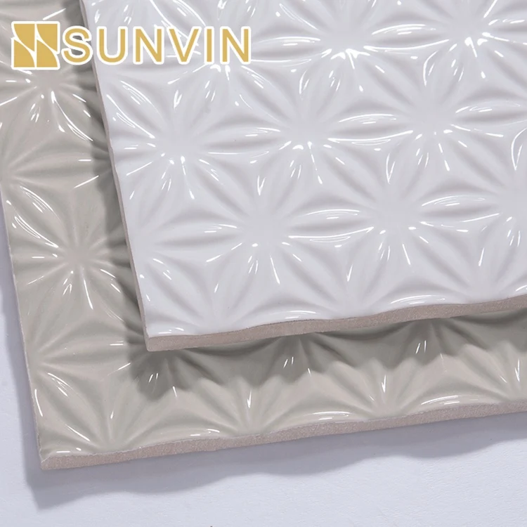 200x200mm White Embossed Kitchen Ceramic Wall Tile Buy White Embossed