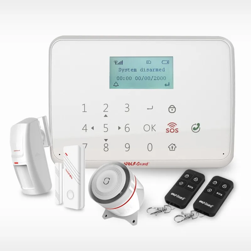 Wireless Gsm Manual Home Security Gsm Alarm System With Quick Alarm On
