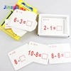 Jinayon Wholesale Custom Printing Education Mathematics Numbers Learning Flash Cards for Children