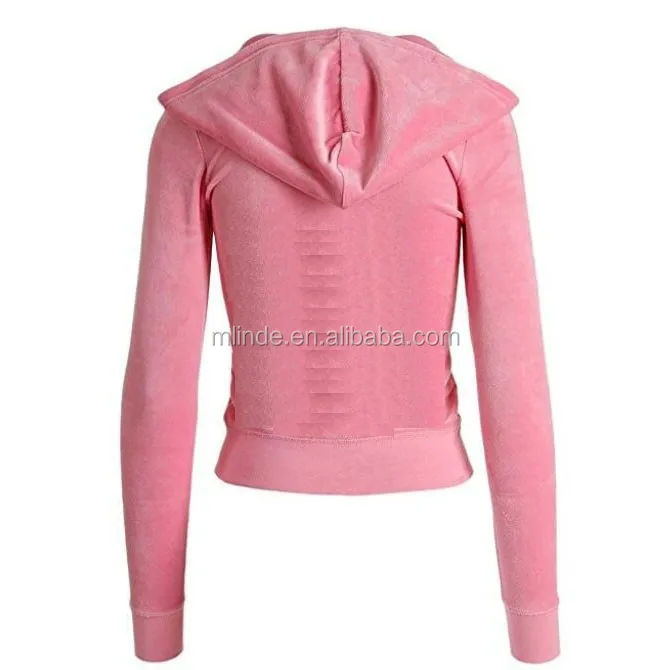 pink velvet sweatshirt