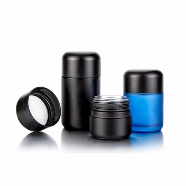 Superior Quality Child Proof Jar 5ml 50m 70ml Dark Childproof Glass Jar