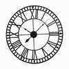 Custom Made Large Iron Metal Wall Clock Roman China Metal Craft Clock Factory Directly