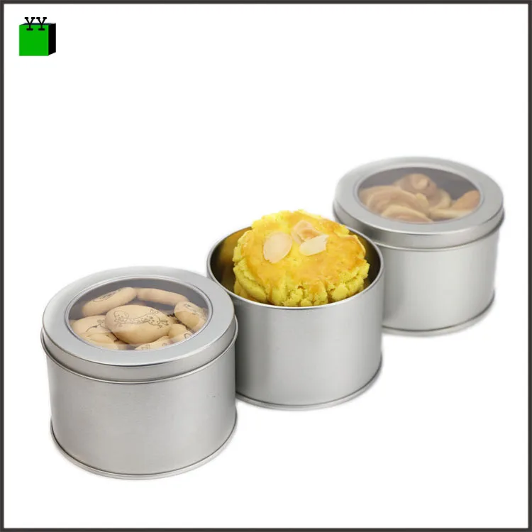 Various Colors Baking Resealable Small Custom Child Proof Aluminium Cookie Round Food Grade Cake