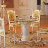 French furniture-dining room set Italian furniture dining room dining table with glass