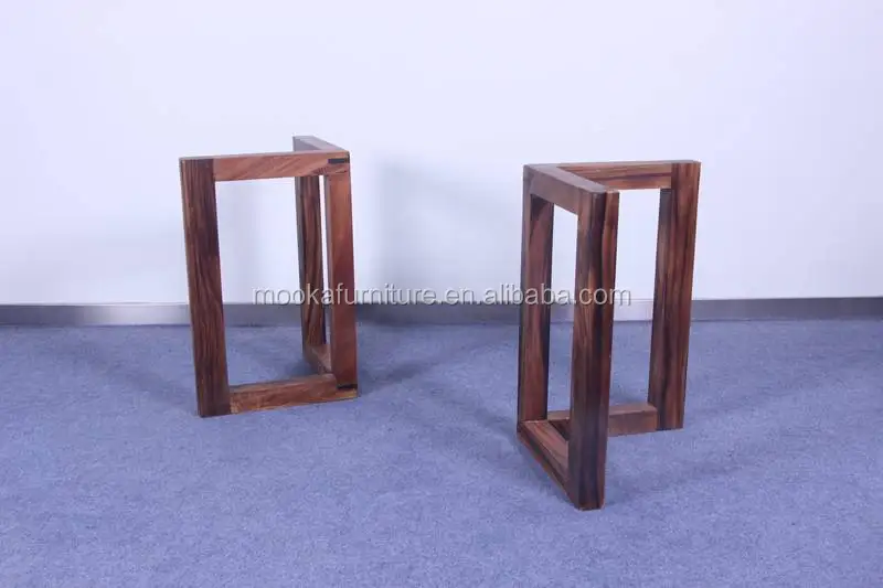 Solid Wooden Leg For Dining Table Removable Table Base Easy