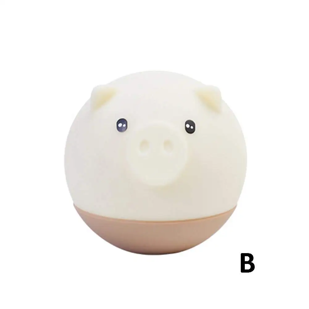 YARRAE  SILICONE  LED Nursery Night Lights for Kids, Cute Pig Silicone Baby Child Beside Lamp