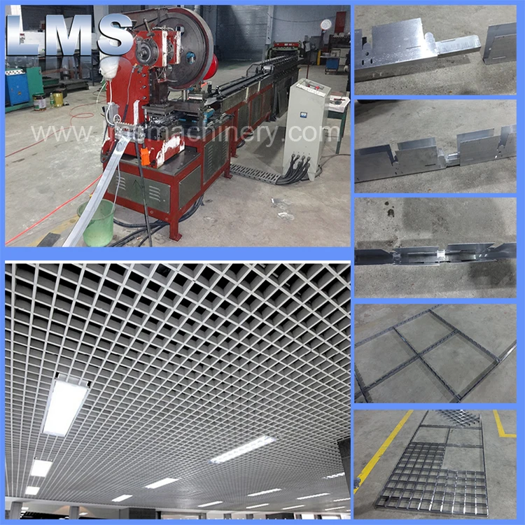 Aluminum open cell ceiling machine
