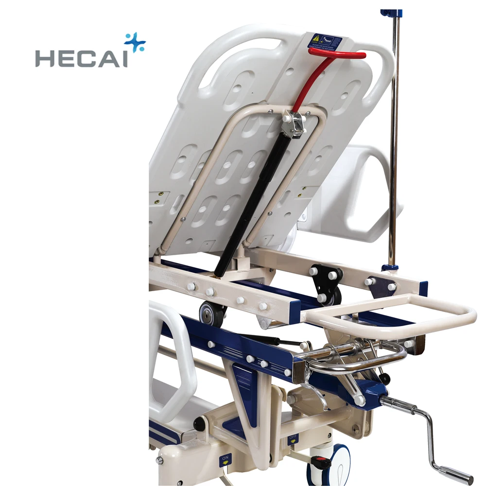 High class  transport emergency ambulance bed cart hospital medical patient transfer stretcher trolley price