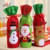 Christmas xmas wine bottle decorations wine bottle bag cover with santa snowman elk