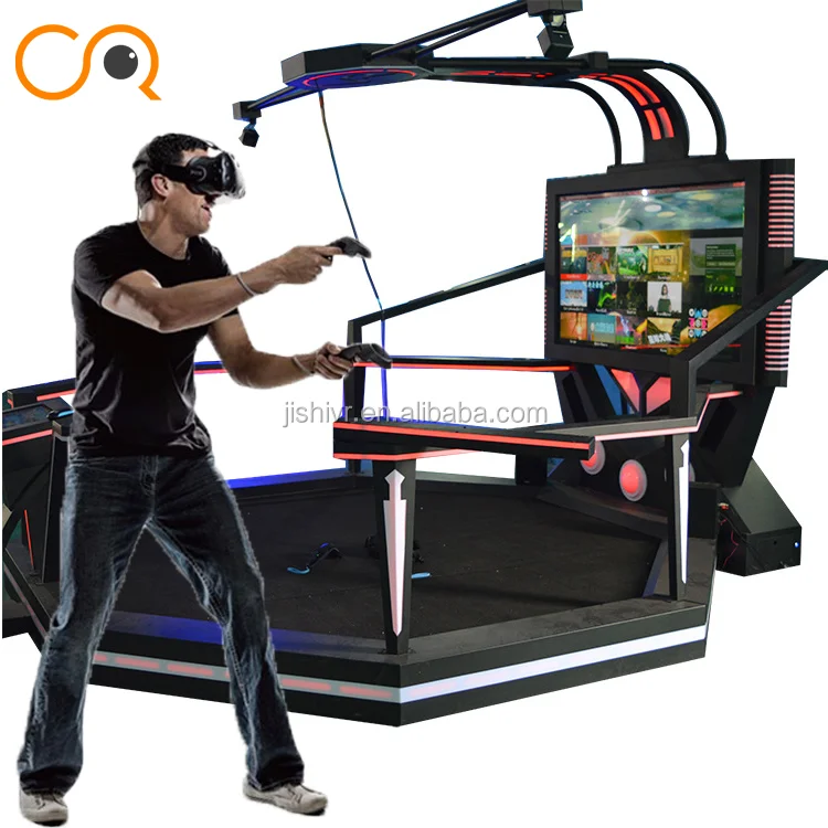 2 Players Adult 9D Arcade Games VR Walker Simulator Virtual Reality  Amusement Park Equipment Shooting Machine For Shopping Malls
