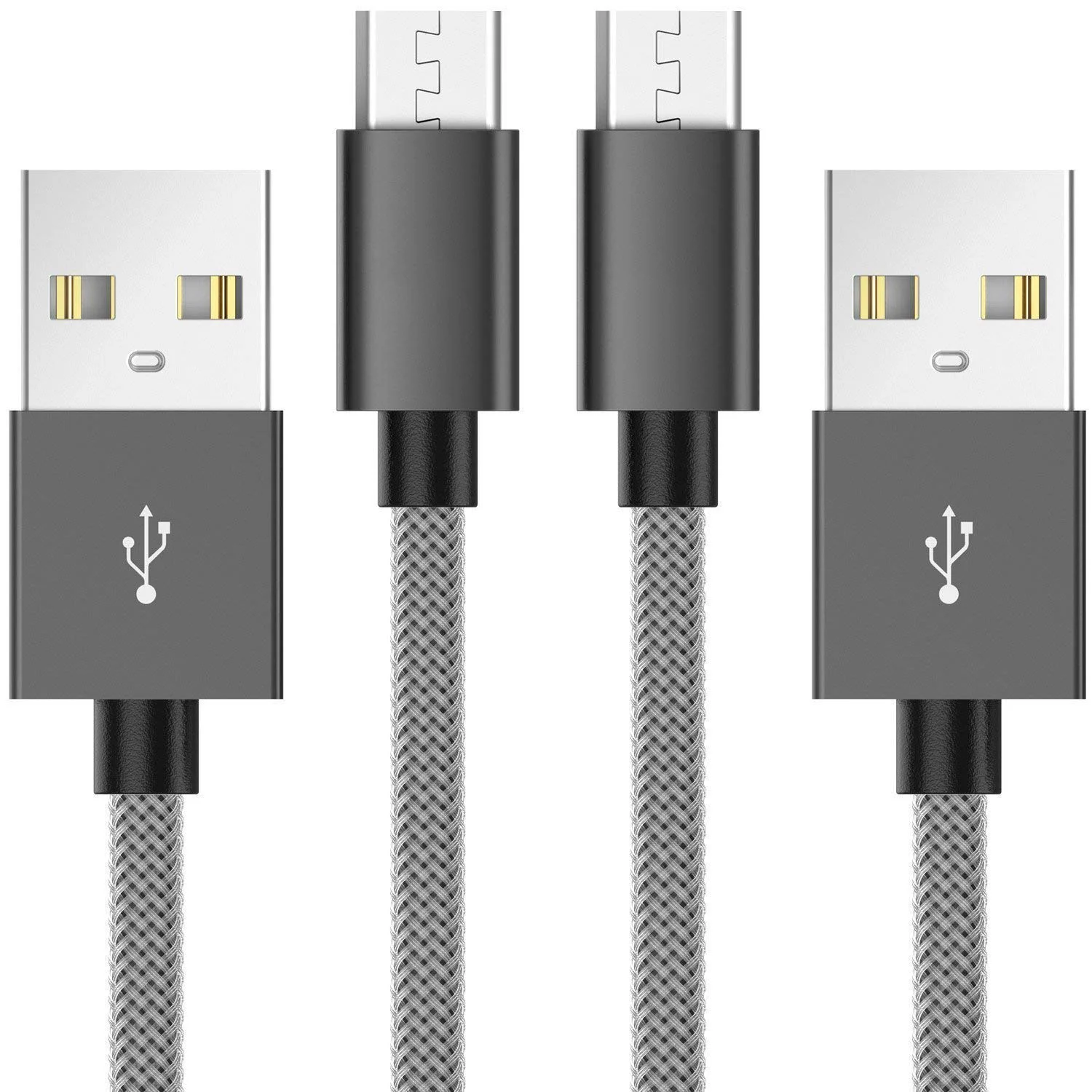 Super Durable Nylon Braided Fast Sync Charging Cord Micro Usb Cable Android Charger For Samsung 3798