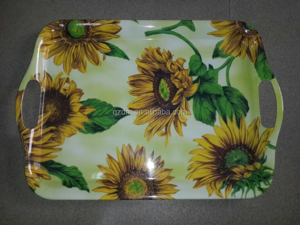 Customized large colorful restaurant use plastic food tray