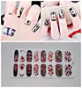 3D 16pcs glass pieced shell nail sticker