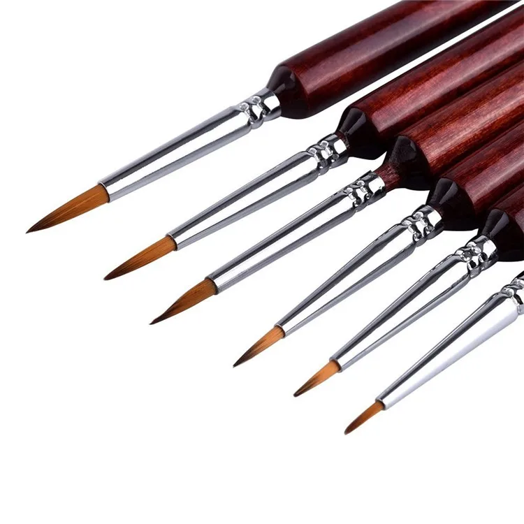 Quality Watercolor Paint Brush Set Miniature Brushes For Watercolor And Acrylic Painting,6
