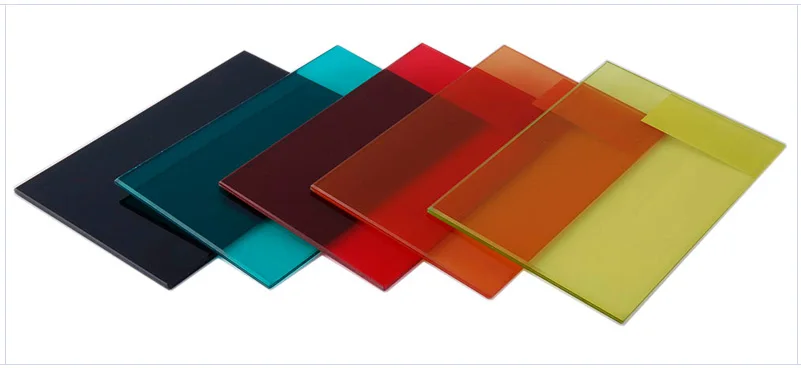 12.38mm color pvb tempered laminated glass from guangzhou glass manufaturter