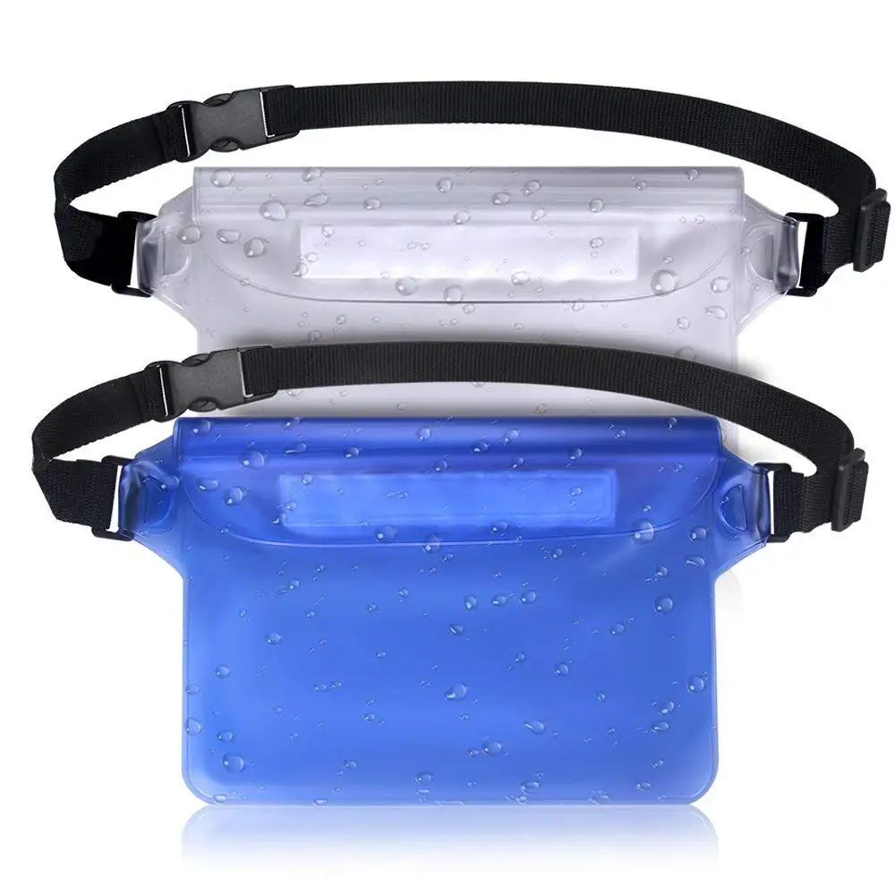 Pouch Bag Waterproof Case With Waist Strap For Beach Swimming Boat Kayaking*sg