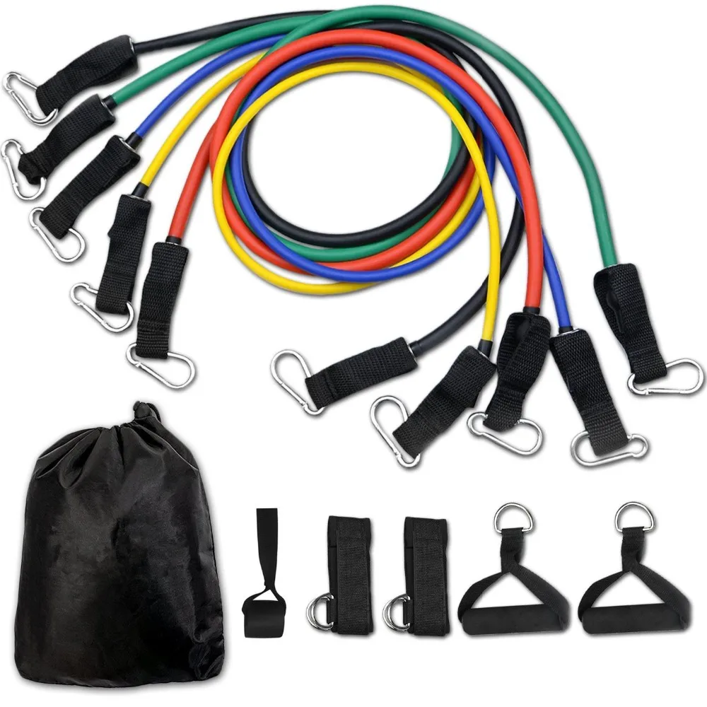 Odm/oem Custom Logo 11pcs Resistance Band Set Buy Resistance Bands Set,Latex Exercise 11 Pcs