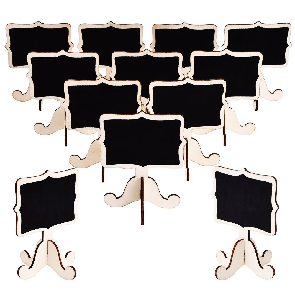 *NEW*eBoot Mini Rectangle Chalkboards Double Sided Black Board for Message Signs