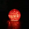 Cheap red spherical 10cm glass lampshade string led light