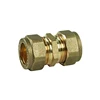 15mm Brass Compression Straight Coupling
