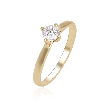 14238 Xuping Simple Single Stone Ring 
